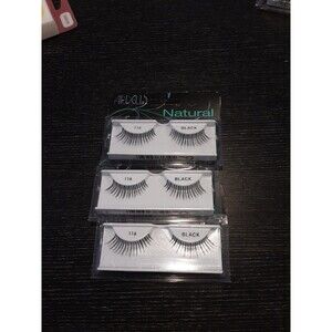 Lot 3 Pairs  ARDELL Natural False Eyelashes Lash Fake Eye Lashes Invisibands 116